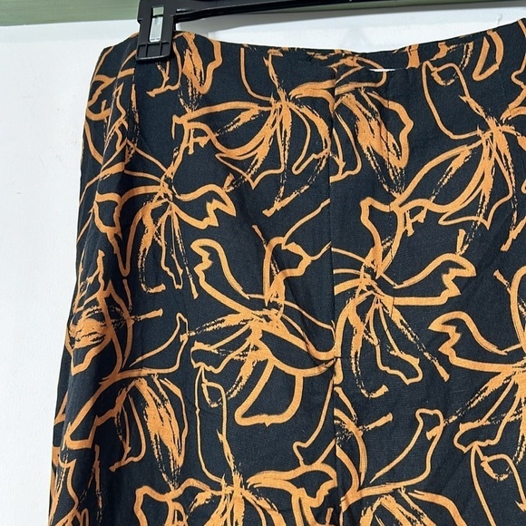 Astr the label SAYLA WIDE LEG ABSTRACT PRINT PANTS BLACK RUST PRINT women’s XL - Picture 6 of 11